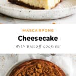 Mascarpone cheesecake.