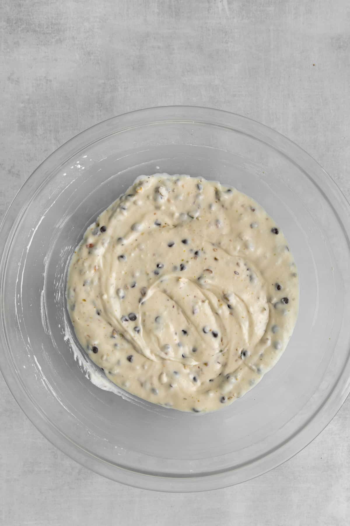 Cannoli dip in a bowl. 