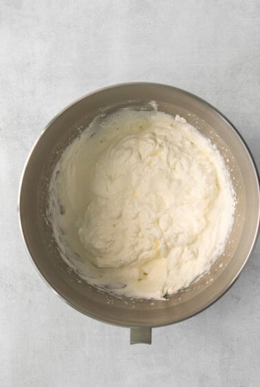 Whipped cream in a bowl.