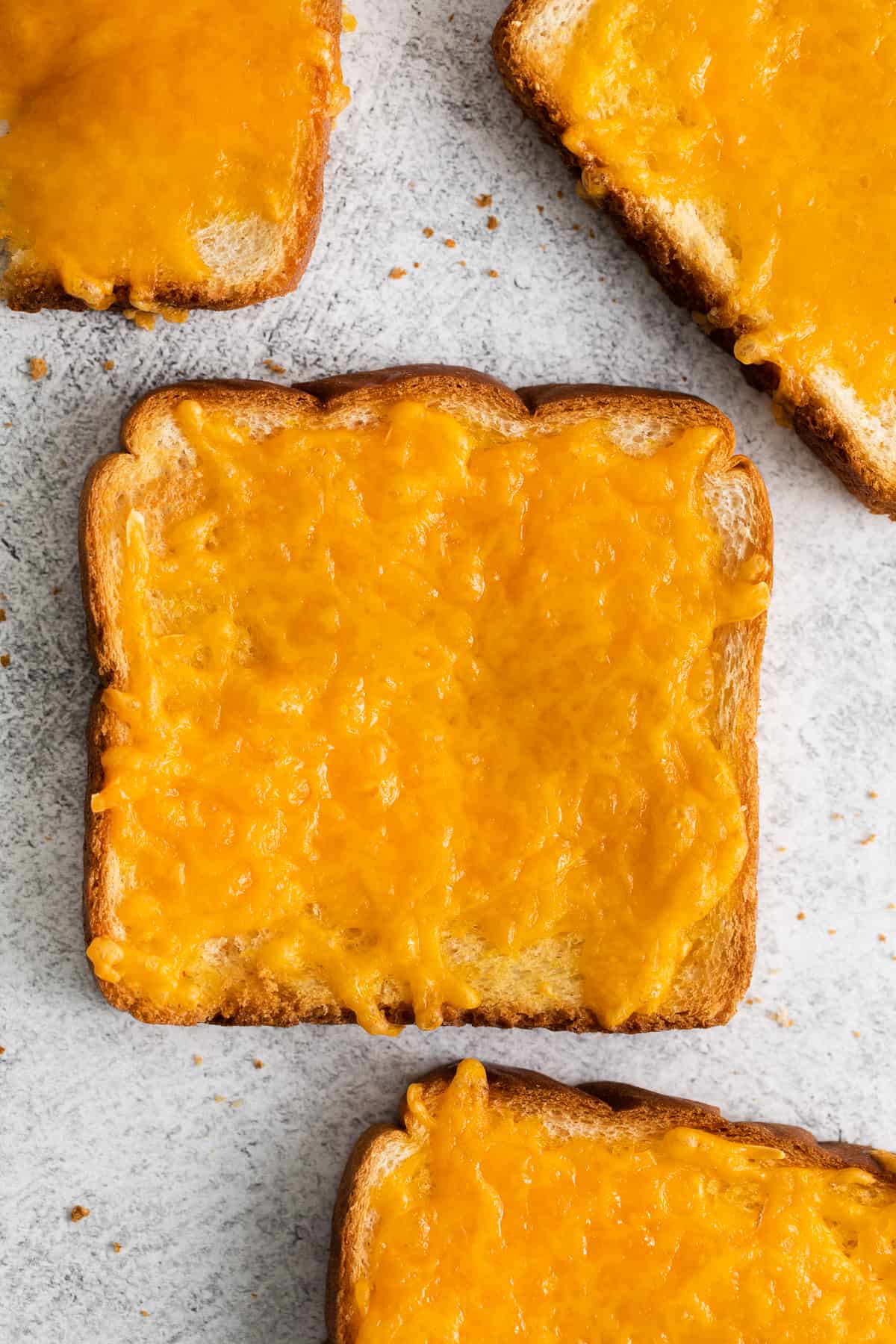 Slice of cheese toast.