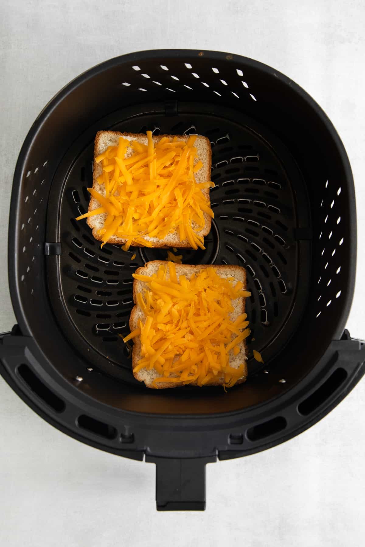 Cheese toast in the air fryer.
