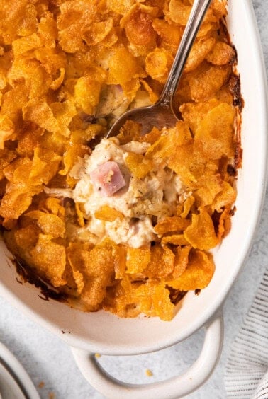 Chicken cordon bleu casserole.