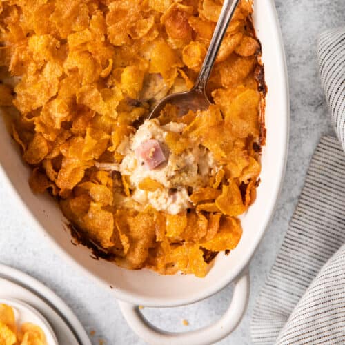 Chicken cordon bleu casserole.