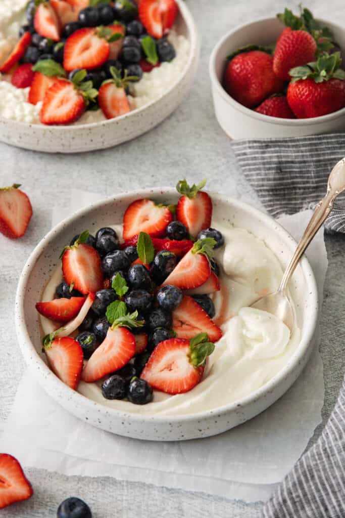 Cottage Cheese with Fruit Breakfast Bowls The Cheese Knees