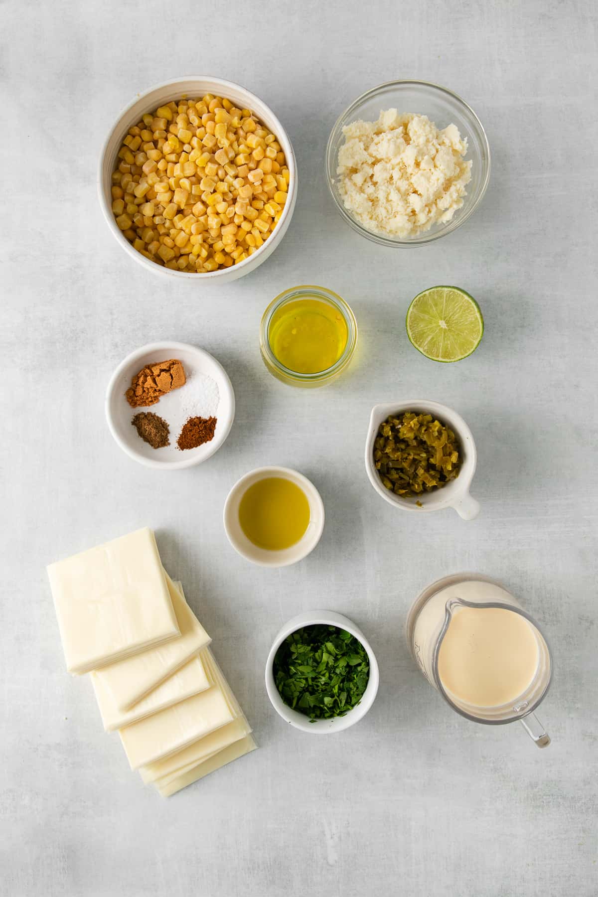 ingredients on counter top. 