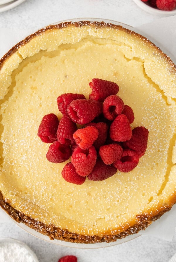 Ricotta cheesecake.