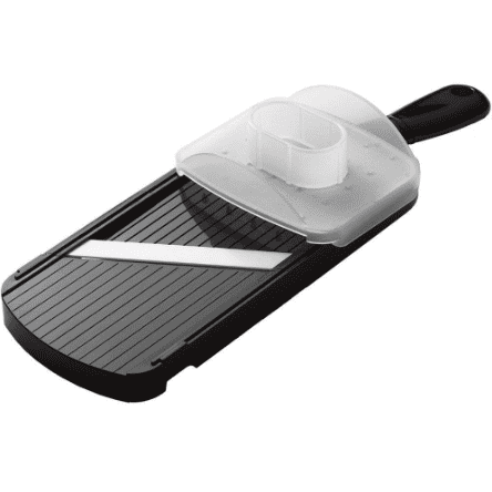 a black and white slicer on a white background.
