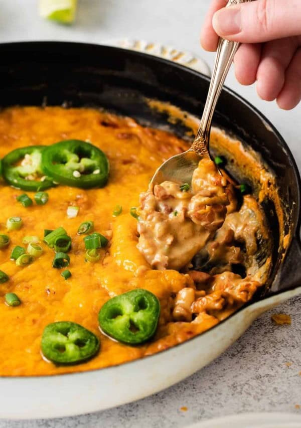 cheesy bean dip