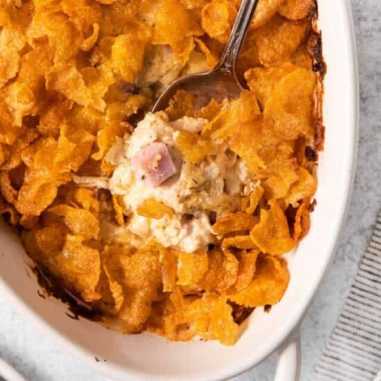 Chicken cordon bleu casserole.