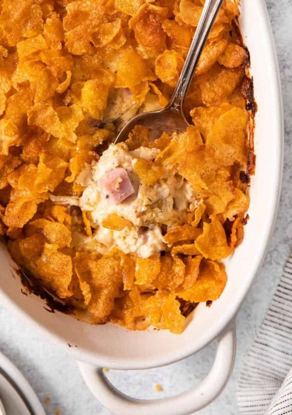 Chicken cordon bleu casserole.