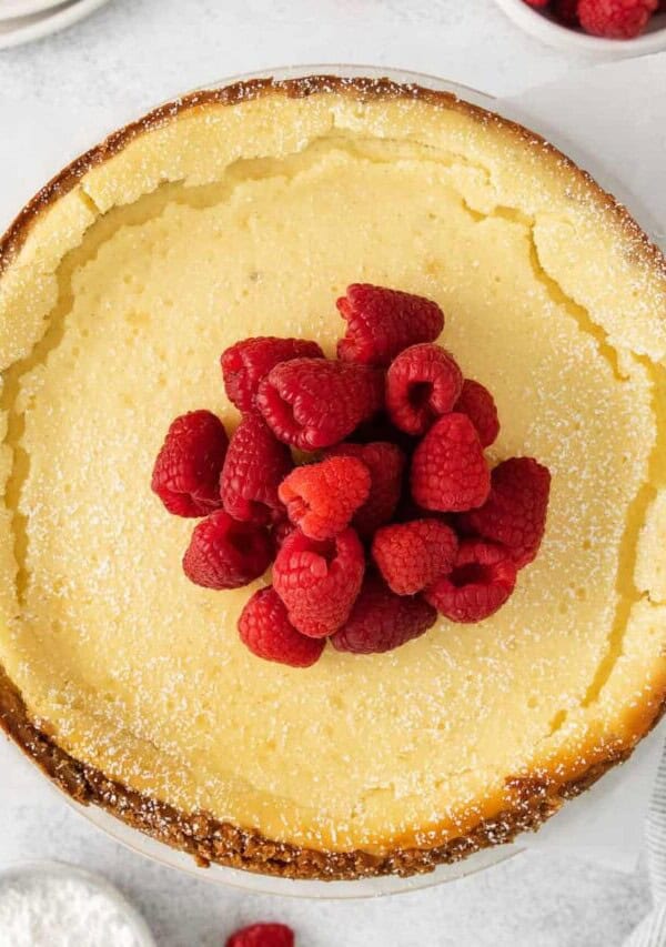 Ricotta cheesecake.