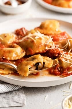 Easy Mushroom Ravioli - The Cheese Knees