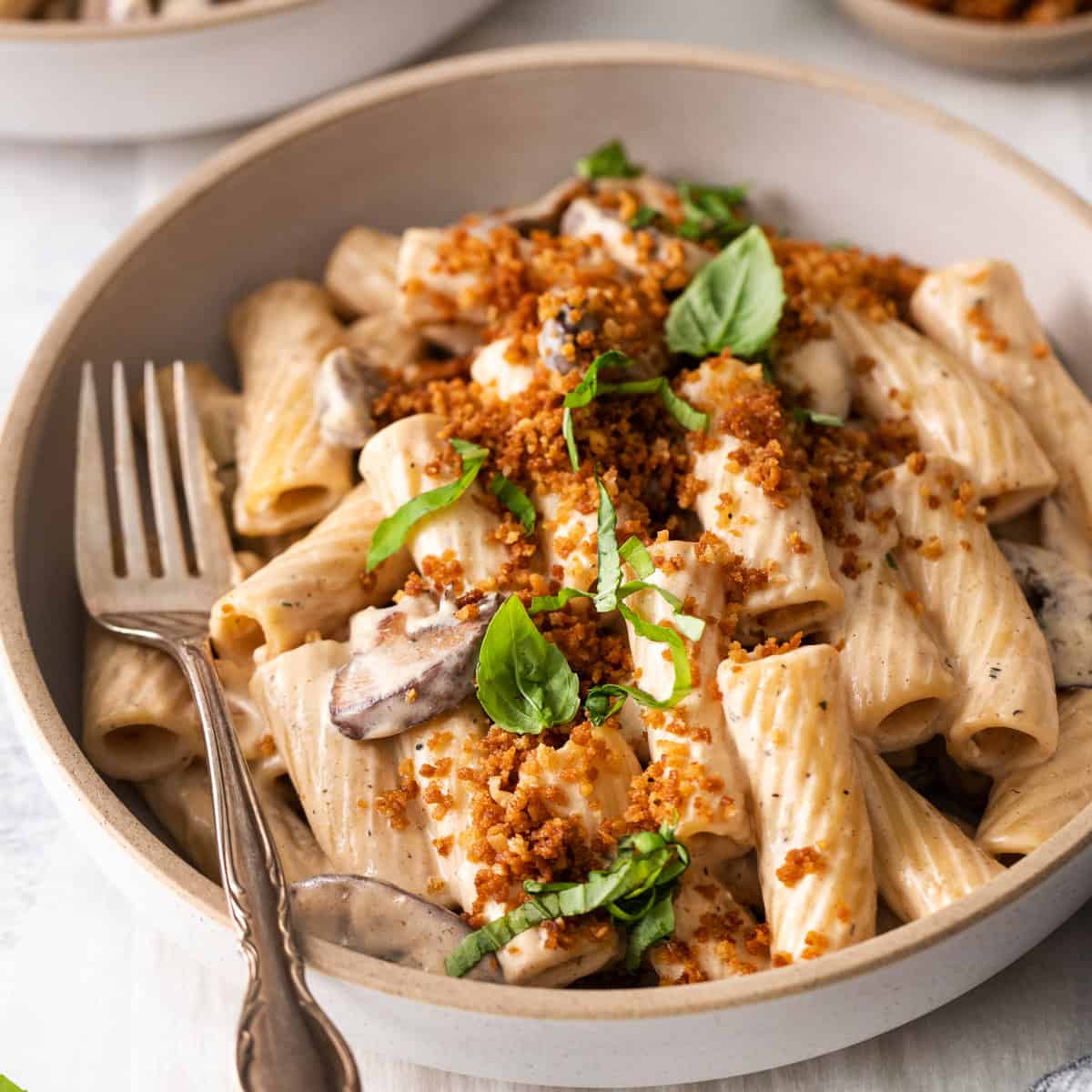 Creamy Mushroom Pasta Recipe - The Cheese Knees
