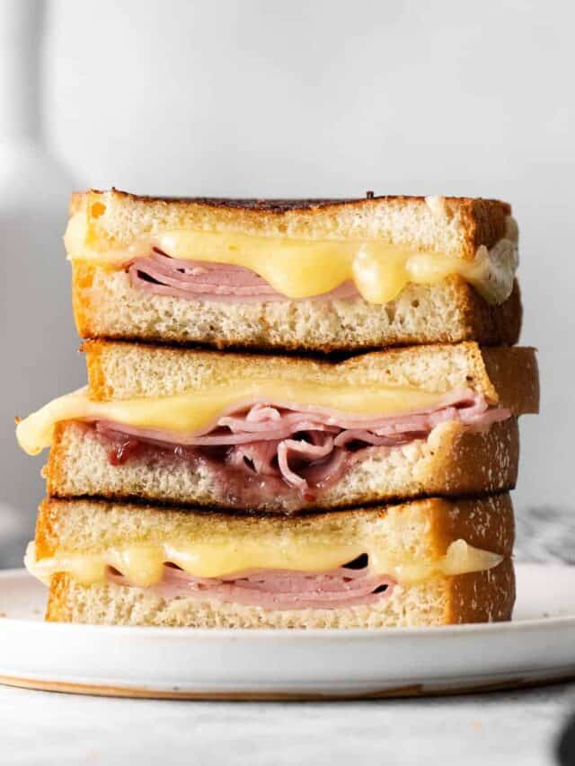 Grilled Ham and Cheese - Cheese Knees 🧀