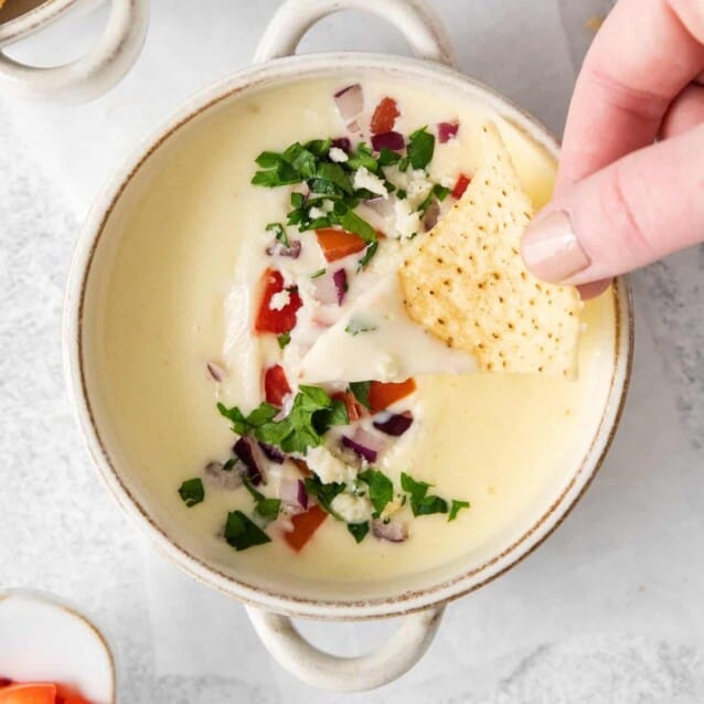 Easy Cotija Queso Dip The Cheese Knees