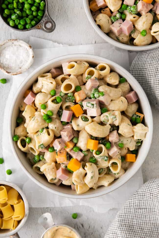 Ham and Pea Pasta Salad The Cheese Knees