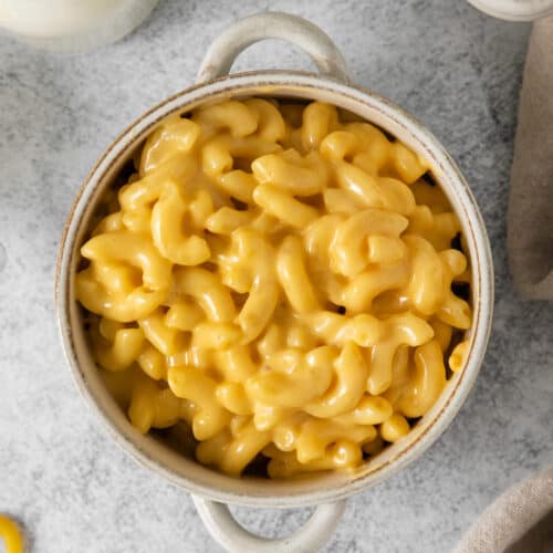 KFC mac and cheese in a bowl.