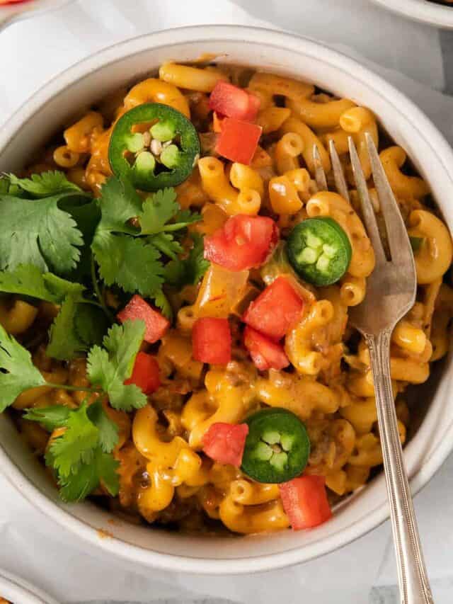 Taco Mac and Cheese - Cheese Knees