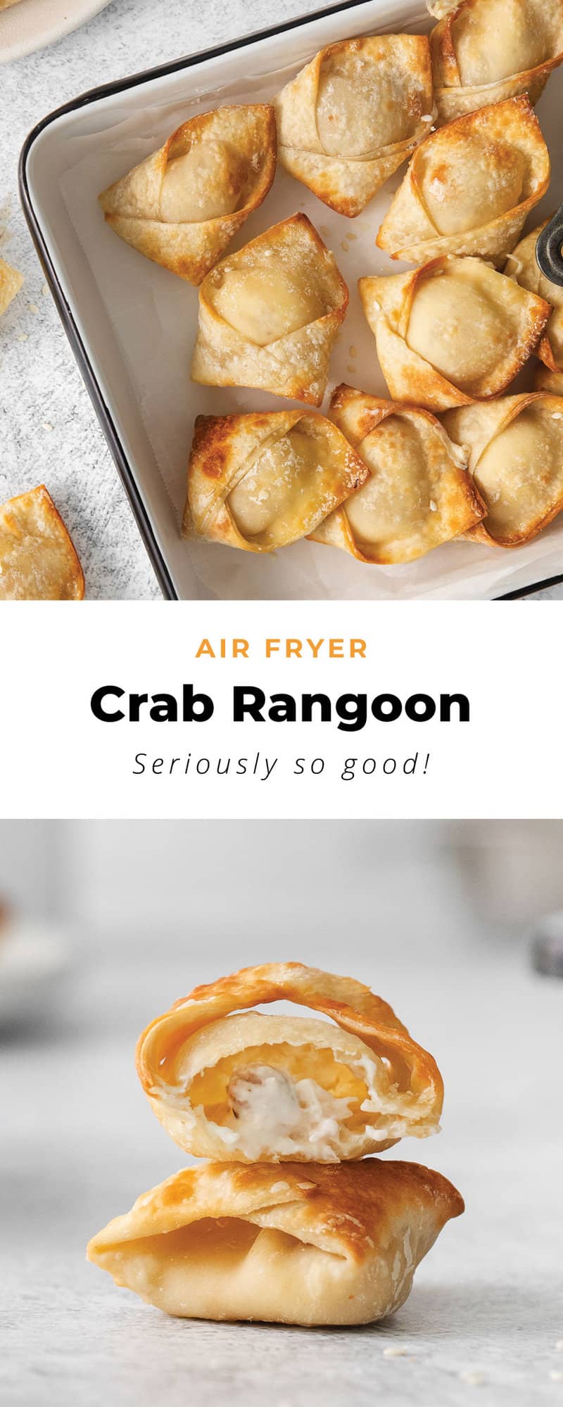 Air Fryer Crab Rangoon - The Cheese Knees