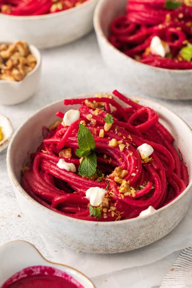 Cream Cheese Beet Pasta The Cheese Knees