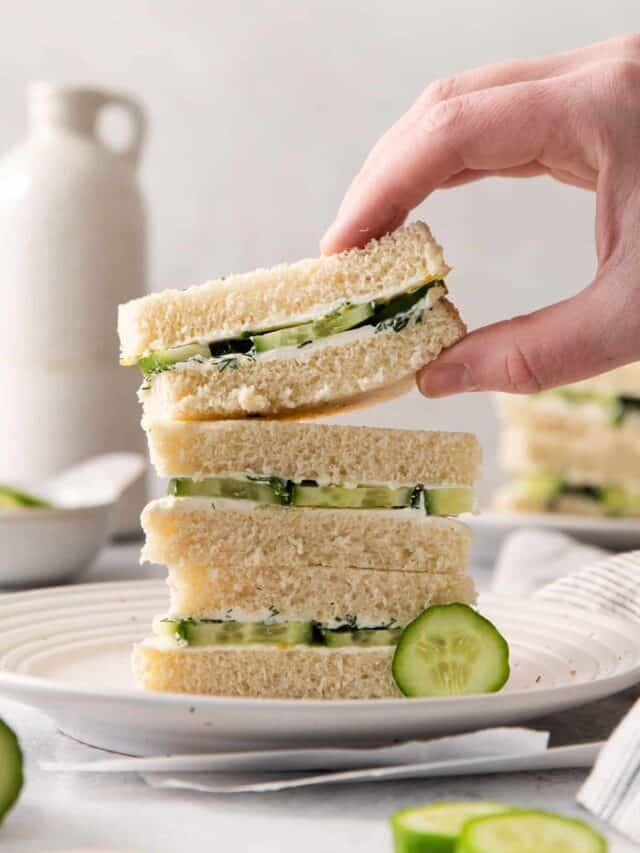 Cucumber Sandwiches with Cream Cheese