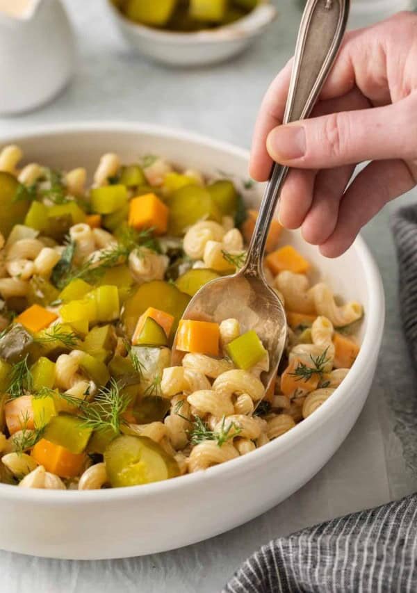 Dill Pickle Pasta Salad