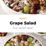 Grape salad with cream cheese dressing.