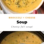 broccoli cheese soup cheesy soup.