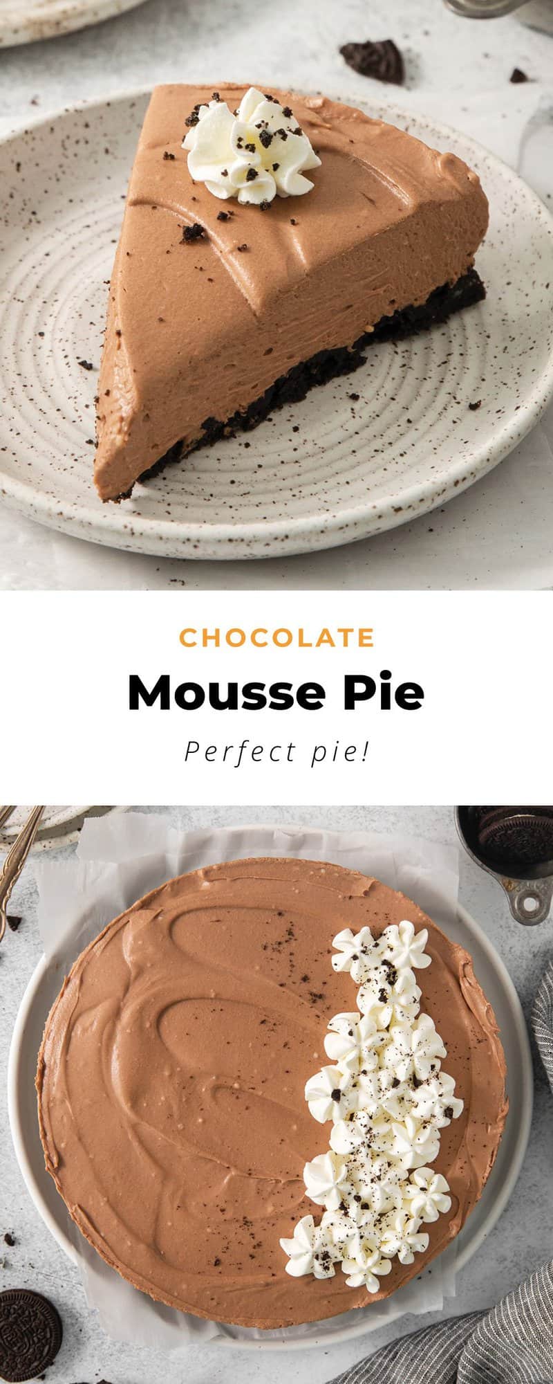 Chocolate Mousse Pie - The Cheese Knees