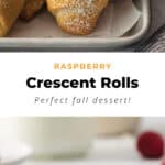 Happyberry crescent rolls with raspberry filling.