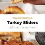 Thanksgiving turkey sliders.