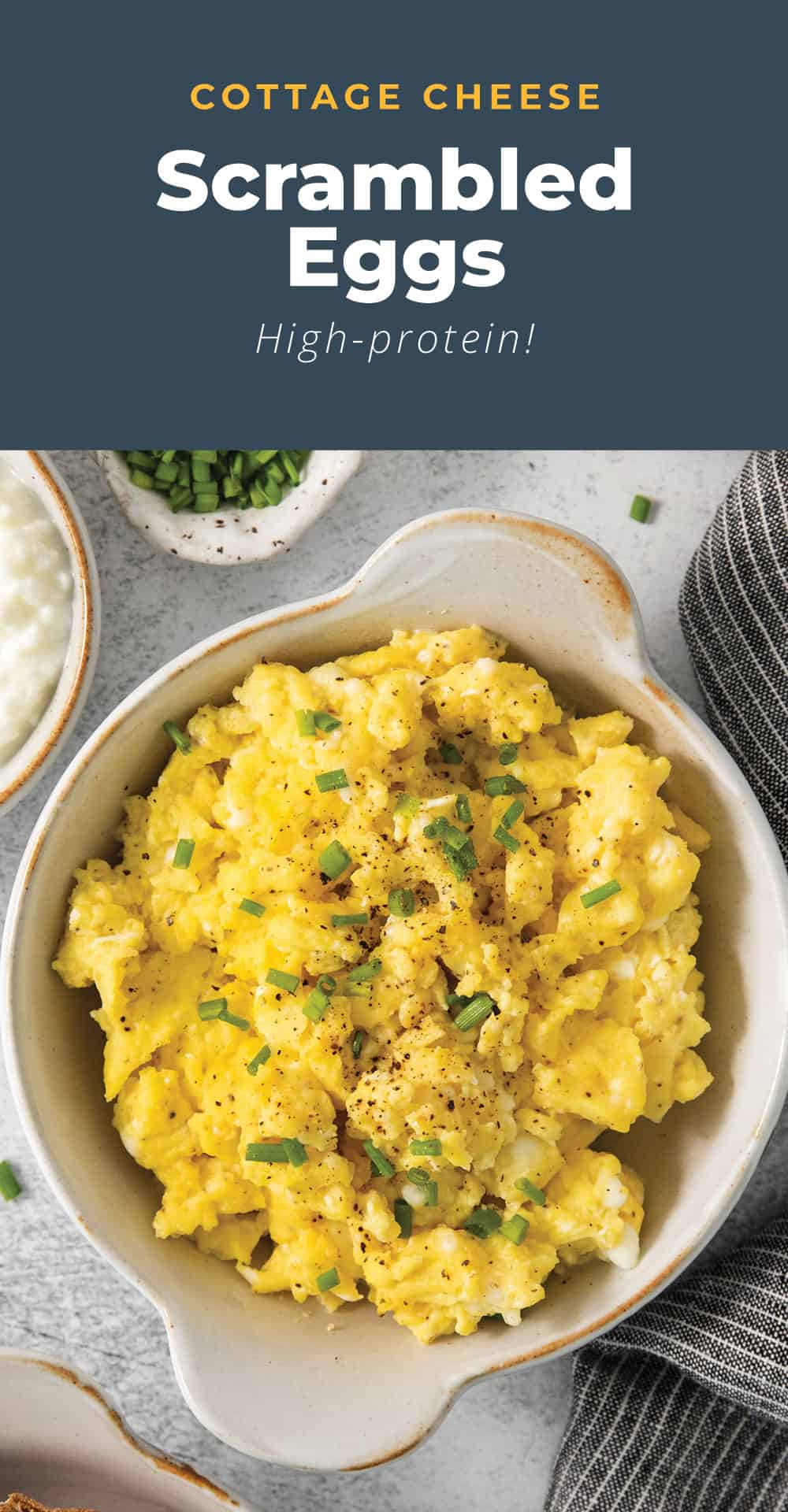 Cottage Cheese Scrambled Eggs - The Cheese Knees