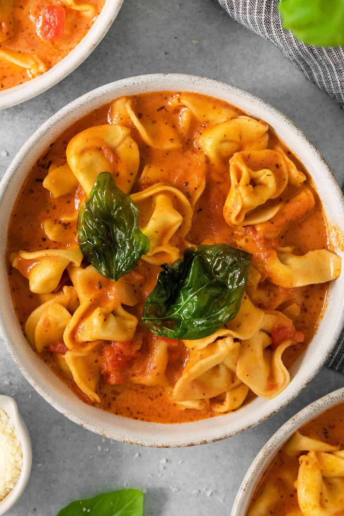 Creamy Tortellini Soup - Fit Foodie Finds